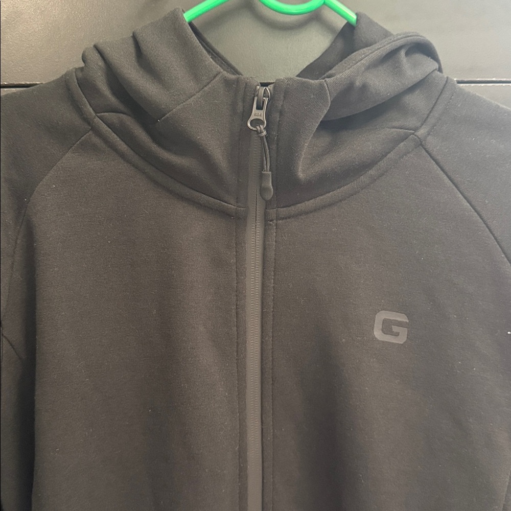 Black Zip-Up Hoodie